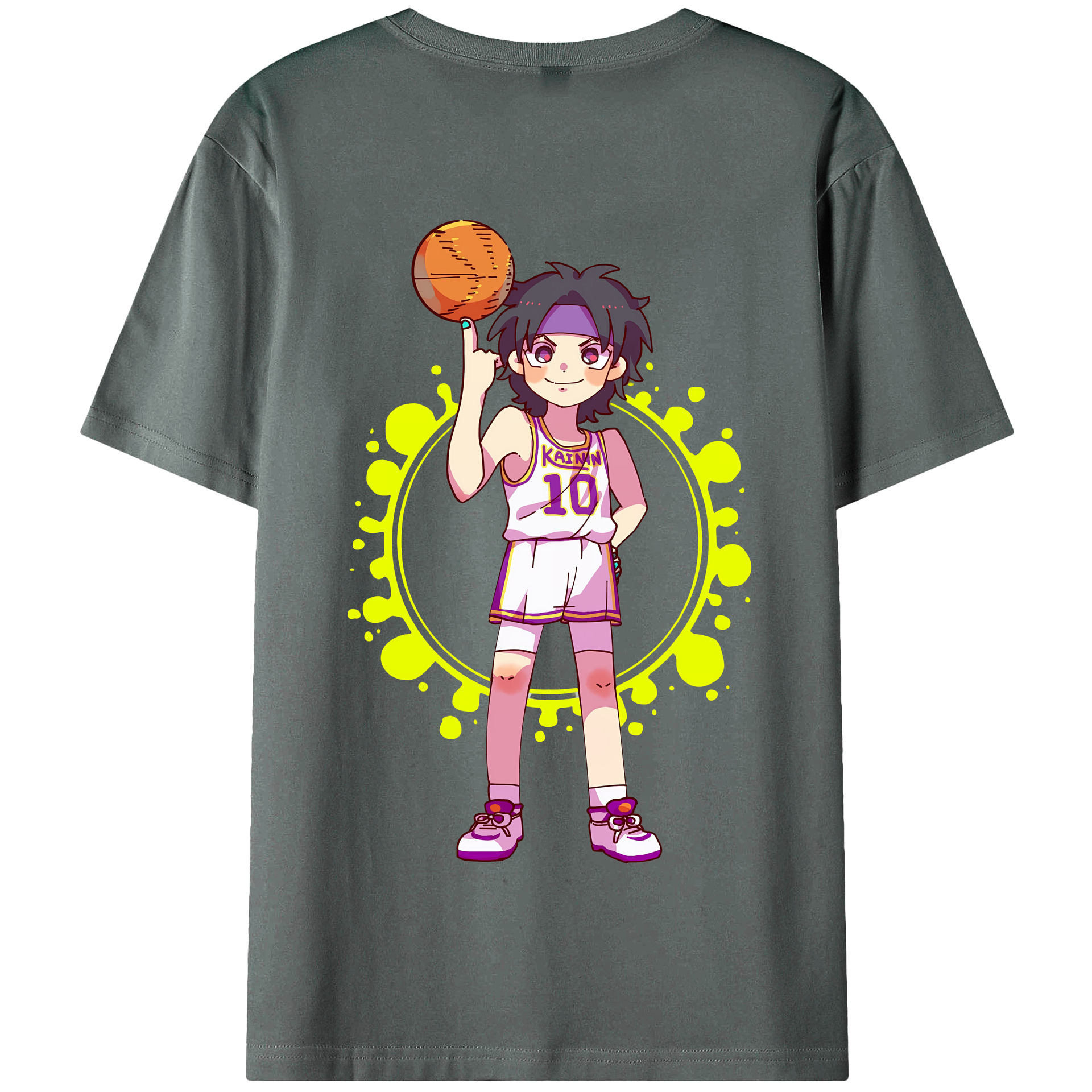 SLAM DUNK／スラムダンク 綿100％半袖Tシャツ（背面プリント）